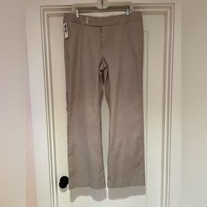 Gap striped pants beige and cream size 14